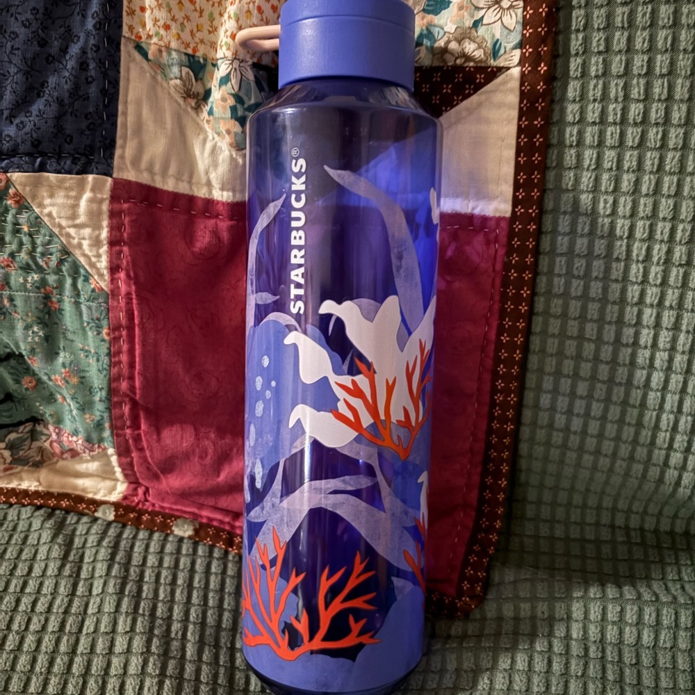 3/$20 Starbucks Blue Coral Water Bottle Summer 2020